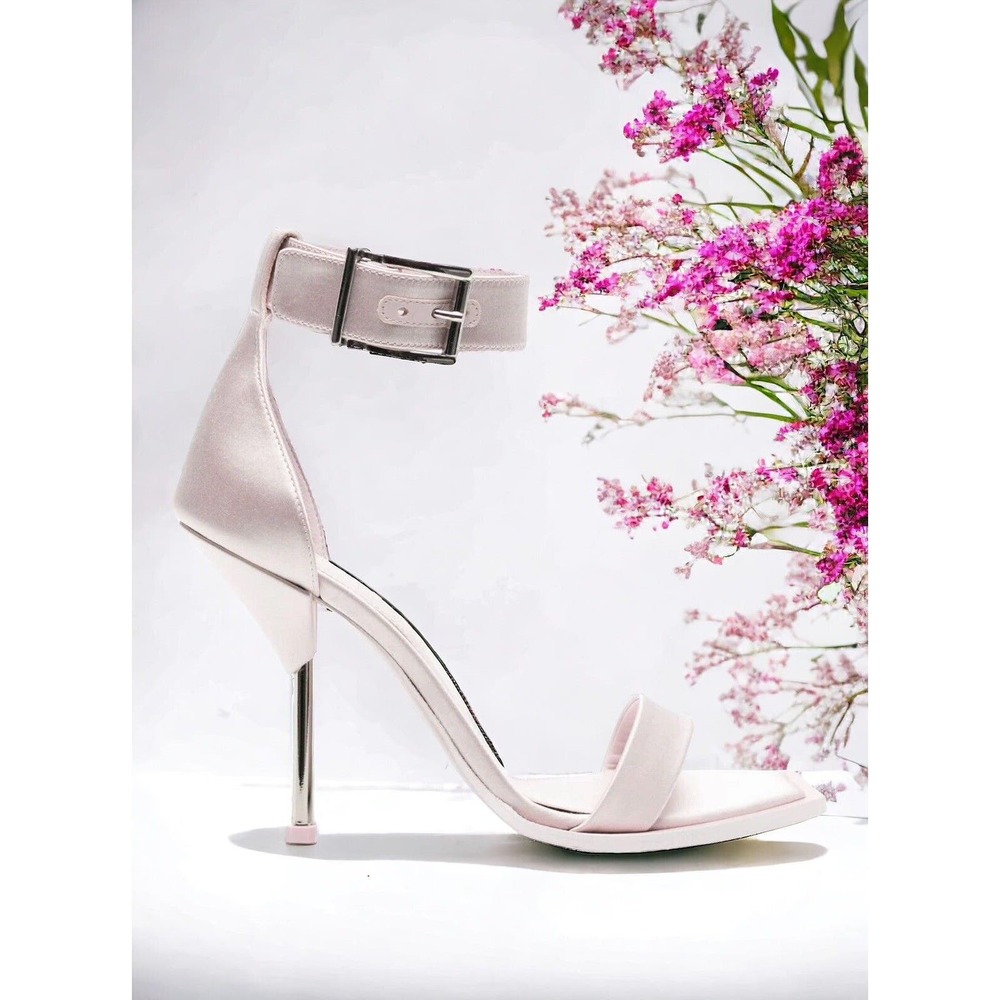 Alexander McQueen 110mm satin-finish sandals Size 7(37)